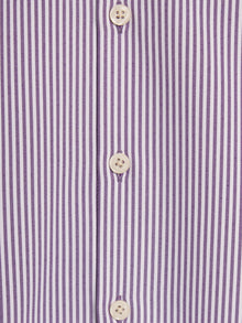 Mens | Aero Zero Dress Shirt | Burgundy Stripe