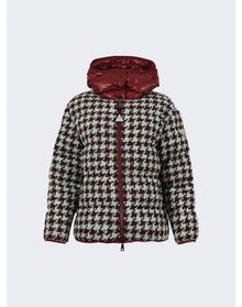 Moncler | Women | Chevril Houndstooth Down Jacket | Blue