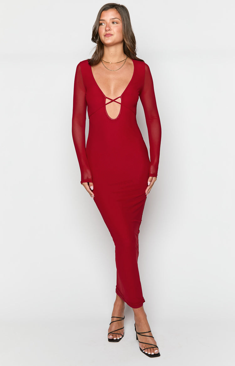 Monni Maxi Dress | Red