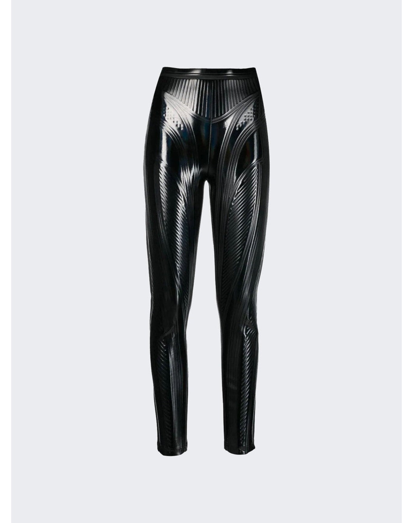 Mugler | Women | Embossed Leggings | Black