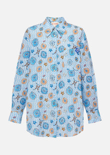 Mulberry Silk Shirt | Blue