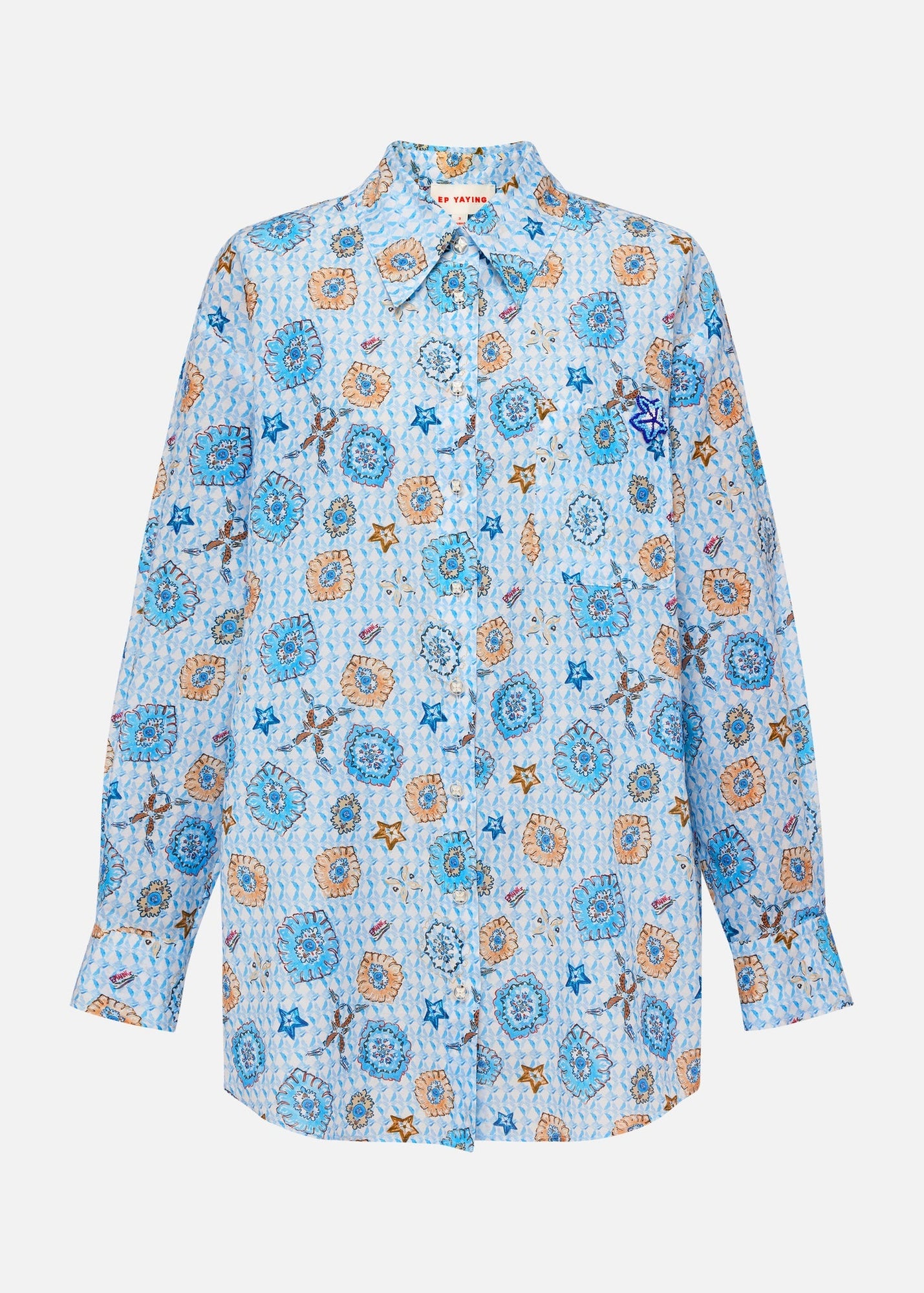 Mulberry Silk Shirt | Blue