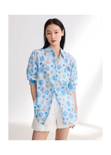 Mulberry Silk Shirt | Blue