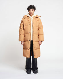 Womens | Riva Tech Poplin Puffer Coat | Biscuit