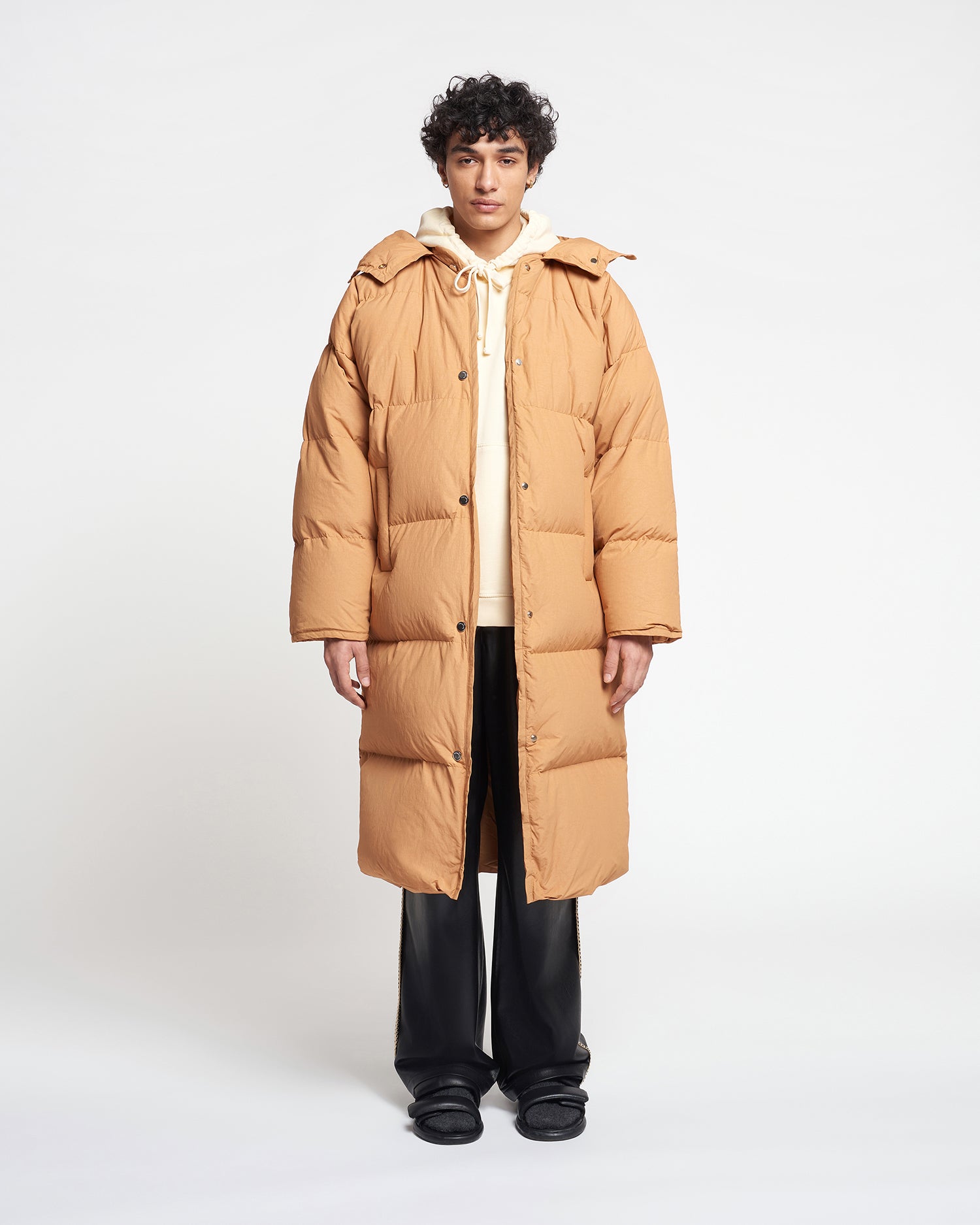 Womens | Riva Tech Poplin Puffer Coat | Biscuit