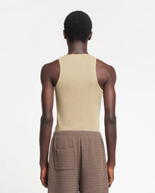 Mens | Levon Mesh-Jersey Tank Top | Pale Olive