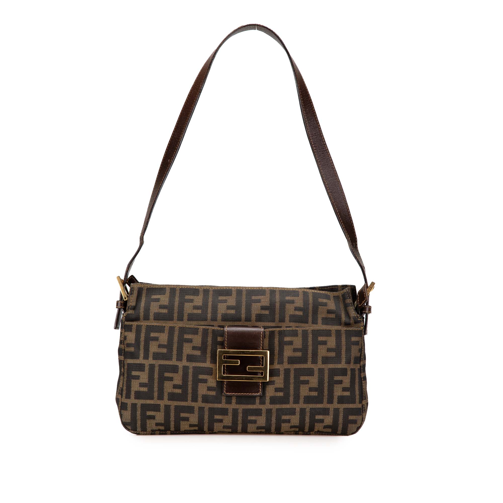 Fendi | Pre-Owned Zucca Canvas Shoulder Bag - III | Brown