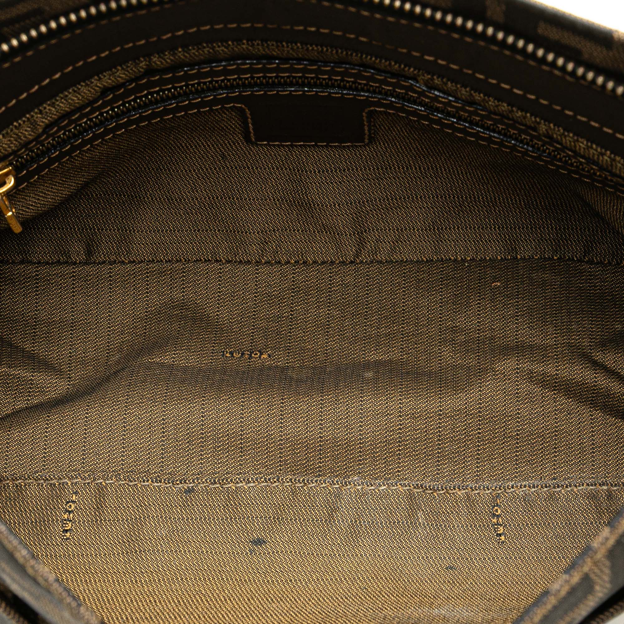 Fendi | Pre-Owned Zucca Canvas Shoulder Bag - III | Brown