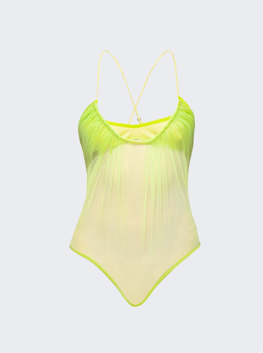 Women | Nensi Dojaka | Gathered Cami Bodysuit | Lime