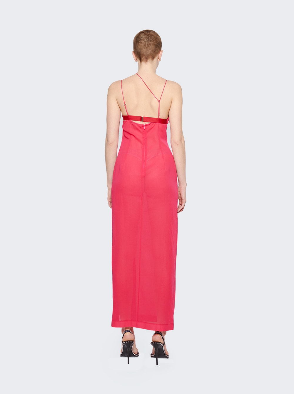 Women | Nensi Dojaka | Asymmetric Bra Maxi Dress | Fuchsia