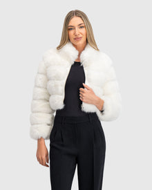 Fur-Free Fox (Faux Fur) Bolero | White