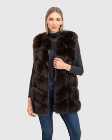 Fur-Free Fox (Faux Fur) Vest | Brown