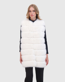 THEIA | Fur-Free Fox (Faux Fur) Vest | White