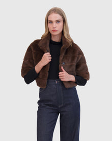 Fur-Free Mink (Faux Fur) Bolero | Brown