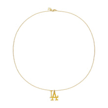 La Dodgers Medium Pendant Necklace | Gold Vermeil & Sterling Silver