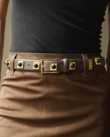 No. 2 Belt | Coco/Gold