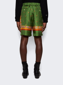 Men | Nick Fouquet | Silk Shorts | Green