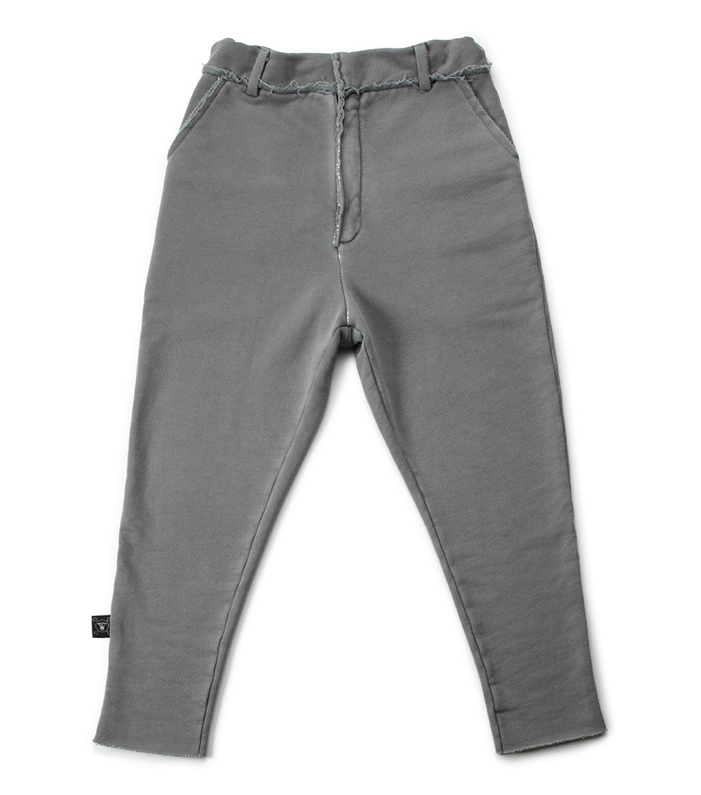 Kid | Tailored Pants | Dyed Dark Grey