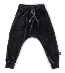 Kid | Velvet Baggy Pants | Black