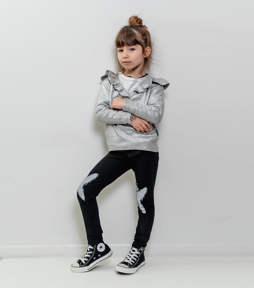 Kid | Festive Knit Sweater | Silver