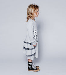 Kid | Say What! Layered Dress | Ice Grey
