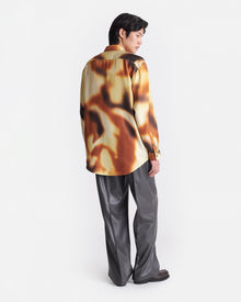 Sebas Printed Silk-Twill Shirt | Smudged Graffiti