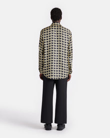 Mens | Sebas Printed Silk-Twill Shirt | Diamond Check