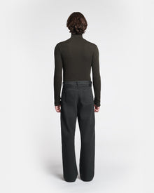 Magnus Mesh-Jersey Turtleneck Top | Anthracite