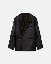 Mens | Andro Bonded Shearing Blazer | Black/Brown