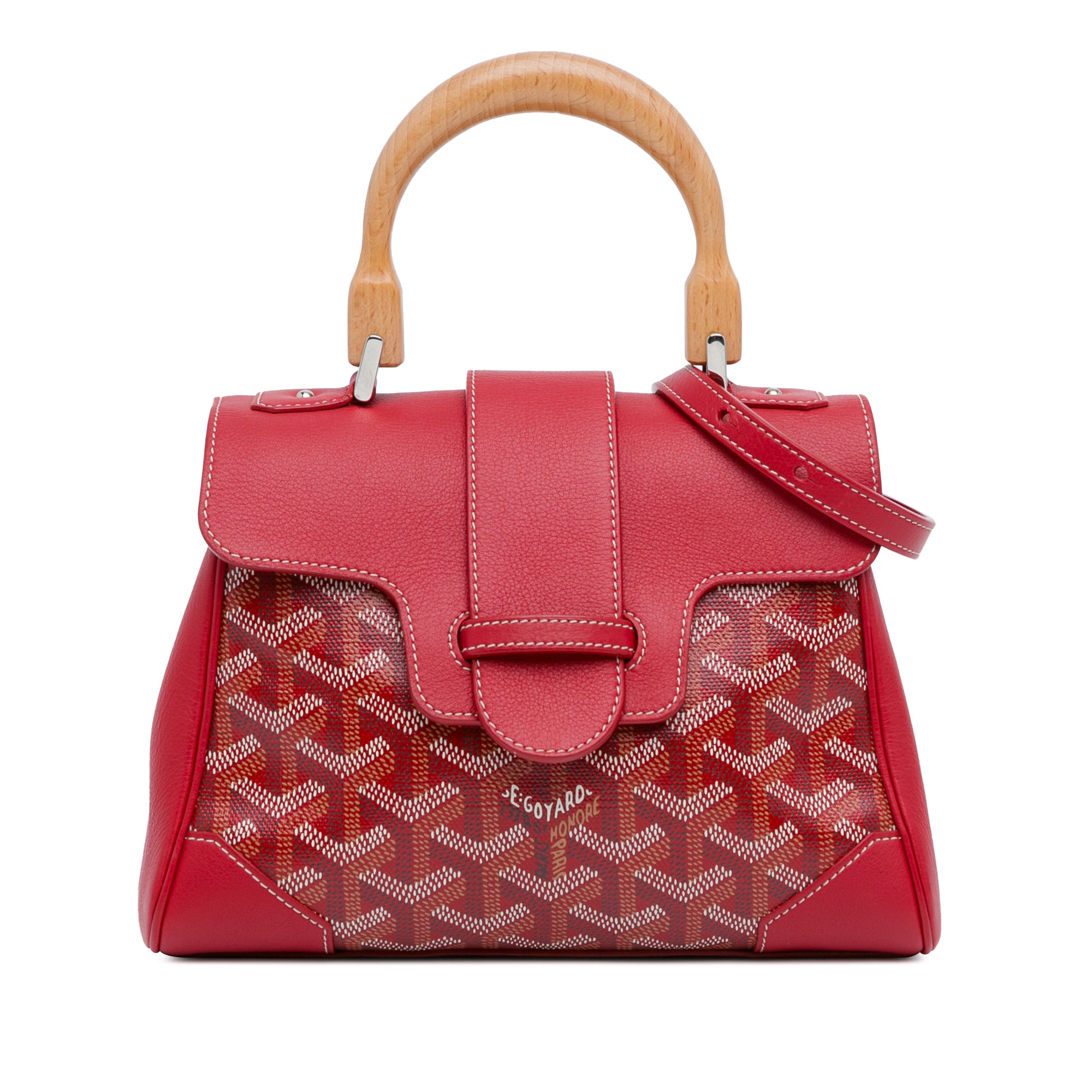 Goyard | Pre-Owned Mini Goyardine Saigon Souple | Red