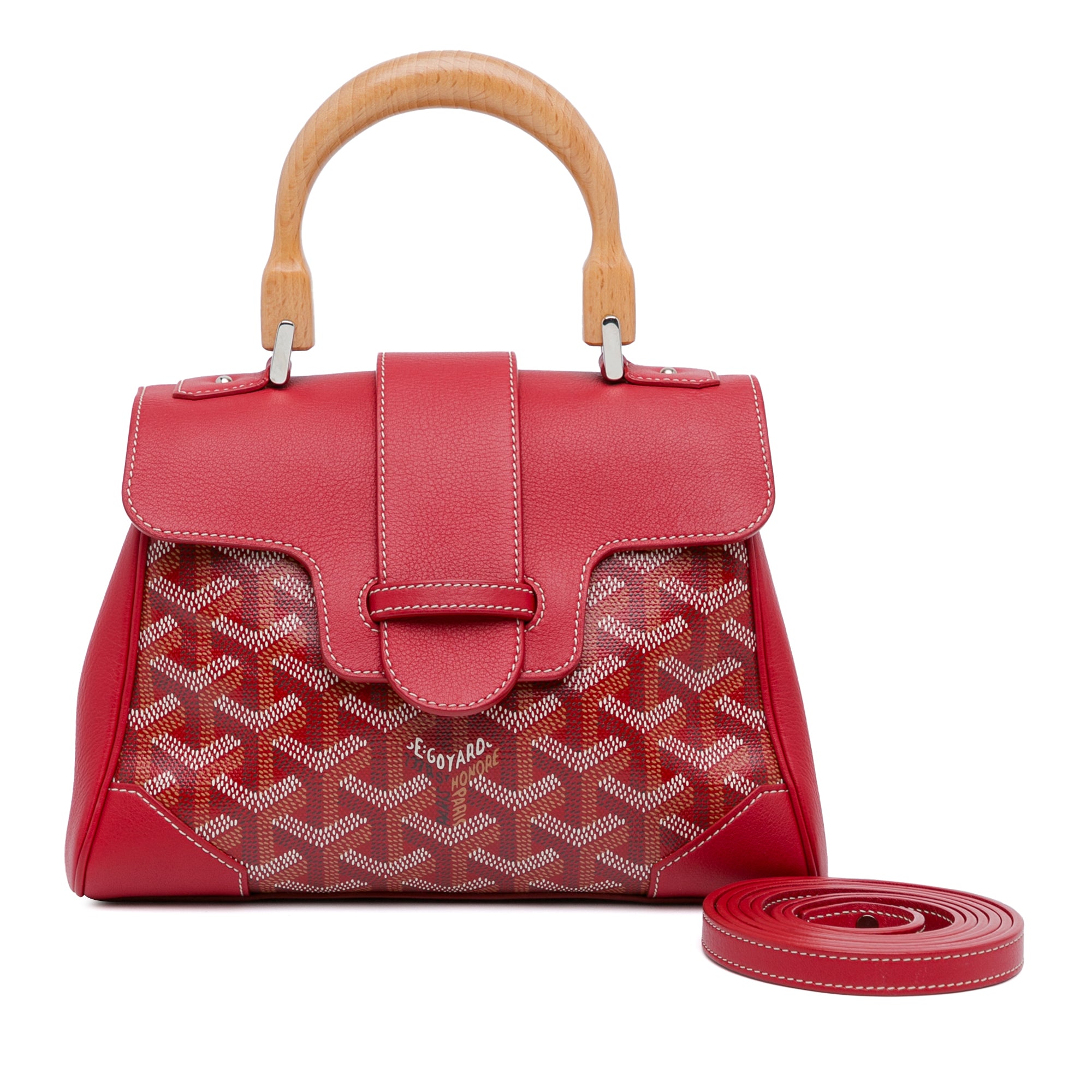 Goyard | Pre-Owned Mini Goyardine Saigon Souple | Red