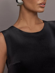 Sleeveless Mini Dress | Black
