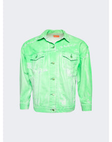 NOTSONORMAL | Men | Destroyed Daily Jacket | Neon Green
