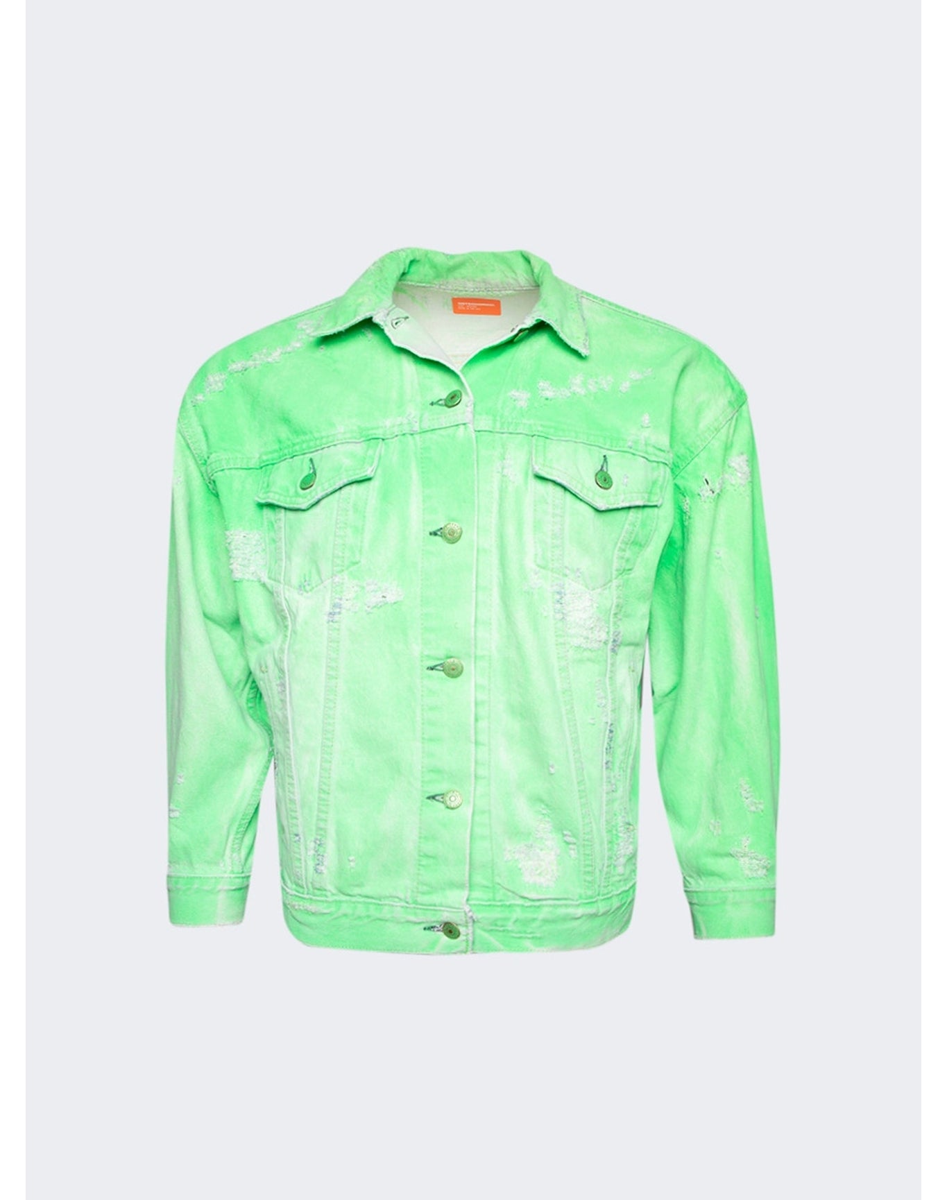 NOTSONORMAL | Men | Destroyed Daily Jacket | Neon Green