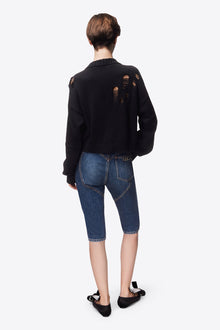 Crystal Butterfly Cardigan | Black