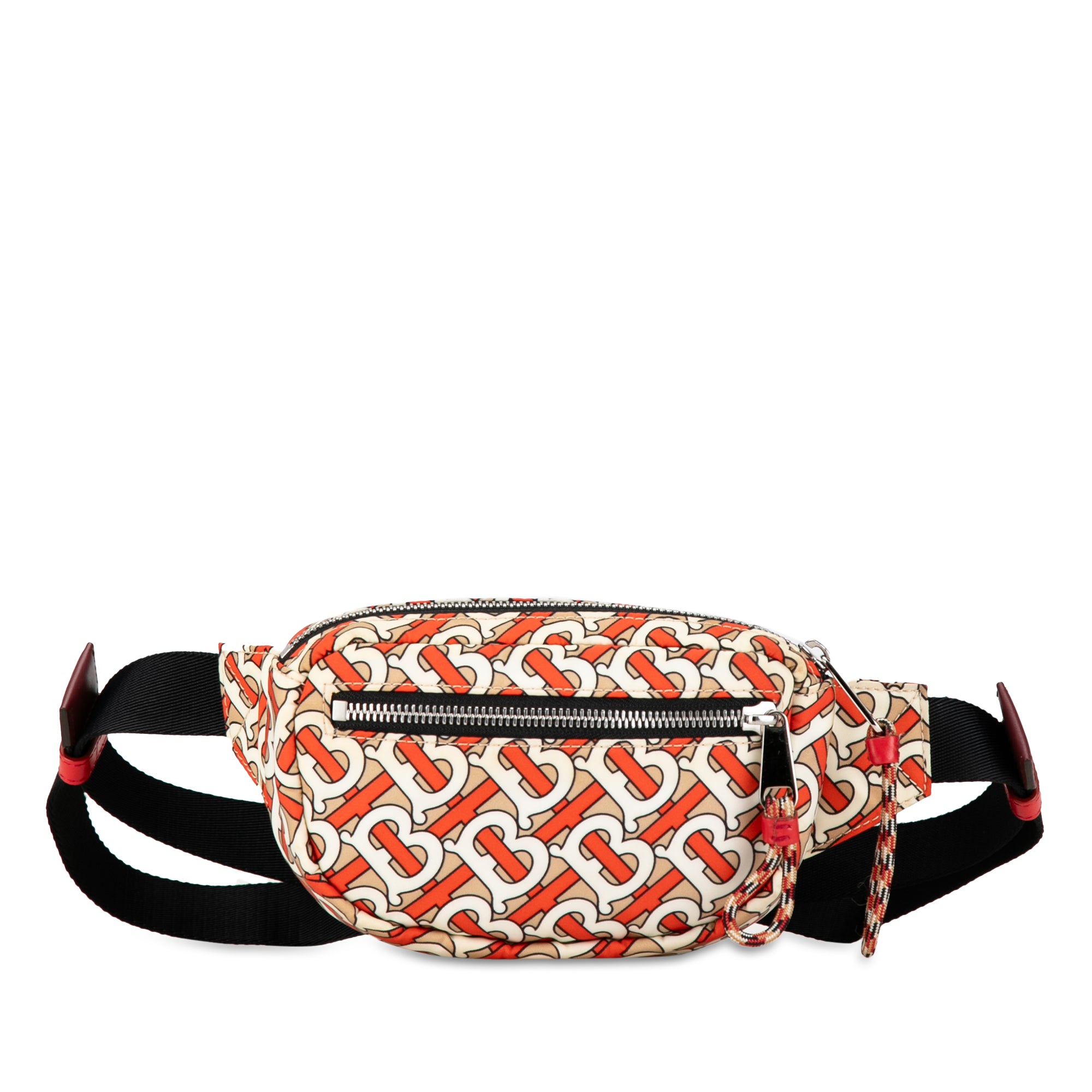 Burberry | Pre-Owned TB Monogram Nylon Cannon Belt Bag | Brown/Beige