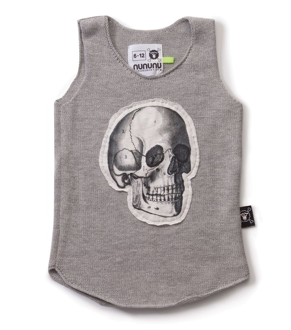 Kid | Knitted Tank Top | Grey