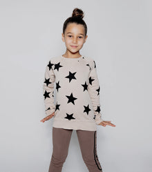 Kid | Star Sweatshirt | Powder Pink