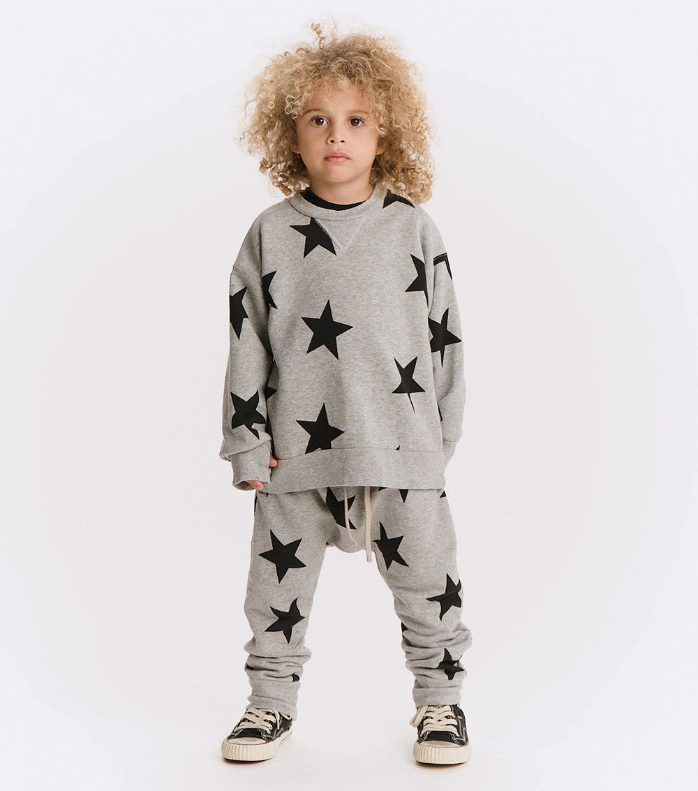 Kid | Star Sweatshirt | Heather Grey