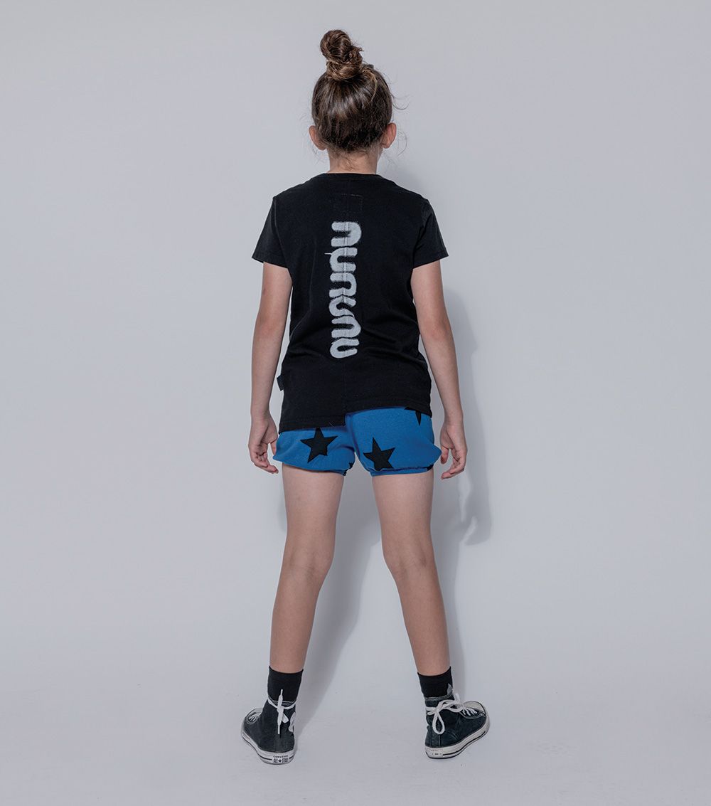 Kid | Star Yoga Shorts | Black