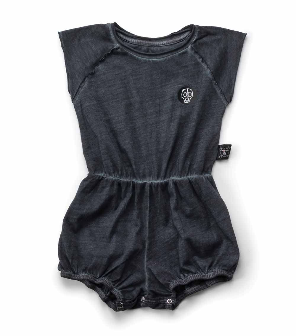 Kid | Dyed Yoga Overall | Dyed Graphite