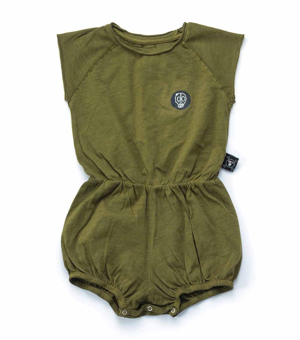 Kid | Dyed Yoga Overall | Rusty Green