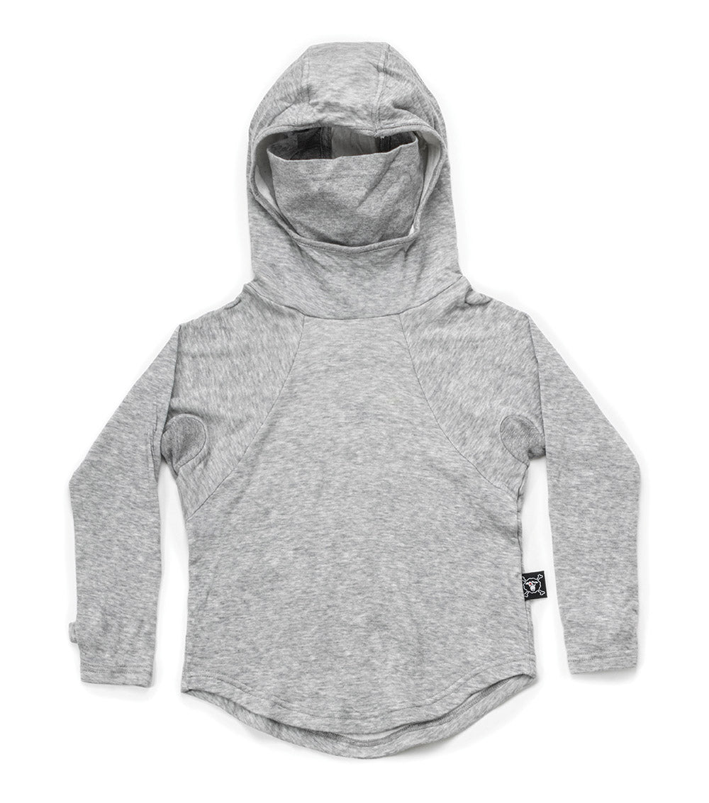 Kid | Ninja Mask Shirt | Heather Grey (V1)