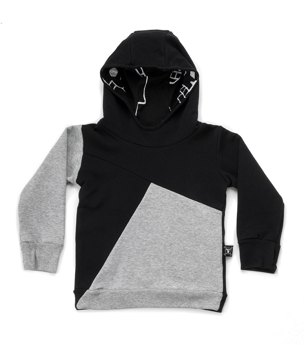 Kid | Divided Hoodie | Black