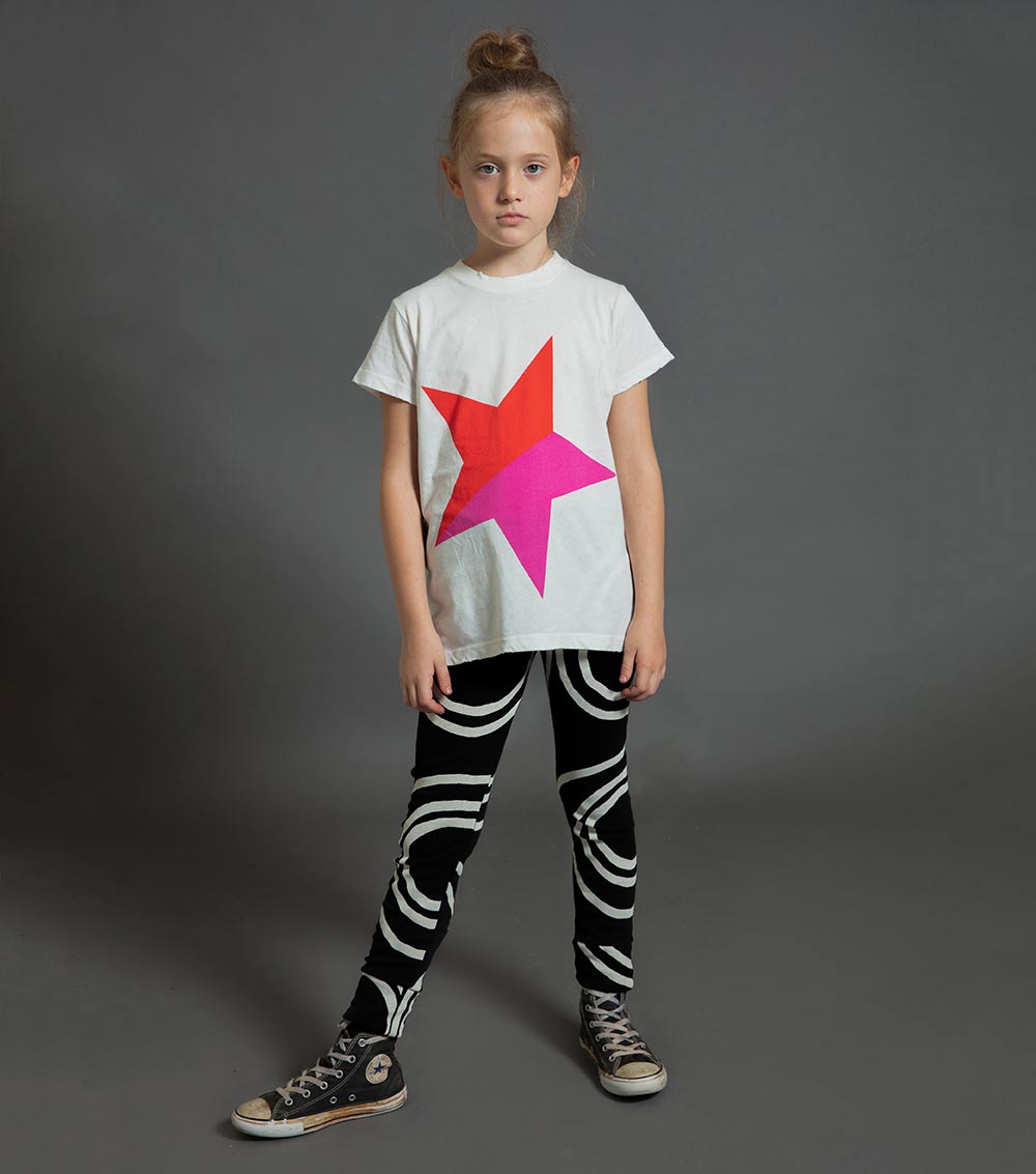 Kid | Circle Leggings | White