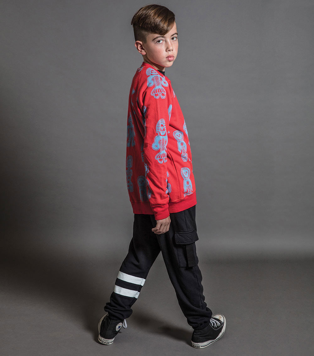 Kid | Cargo Sweatpants | Black