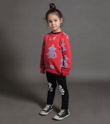 Kid | Tribal Dancers Sweatshirt | Red