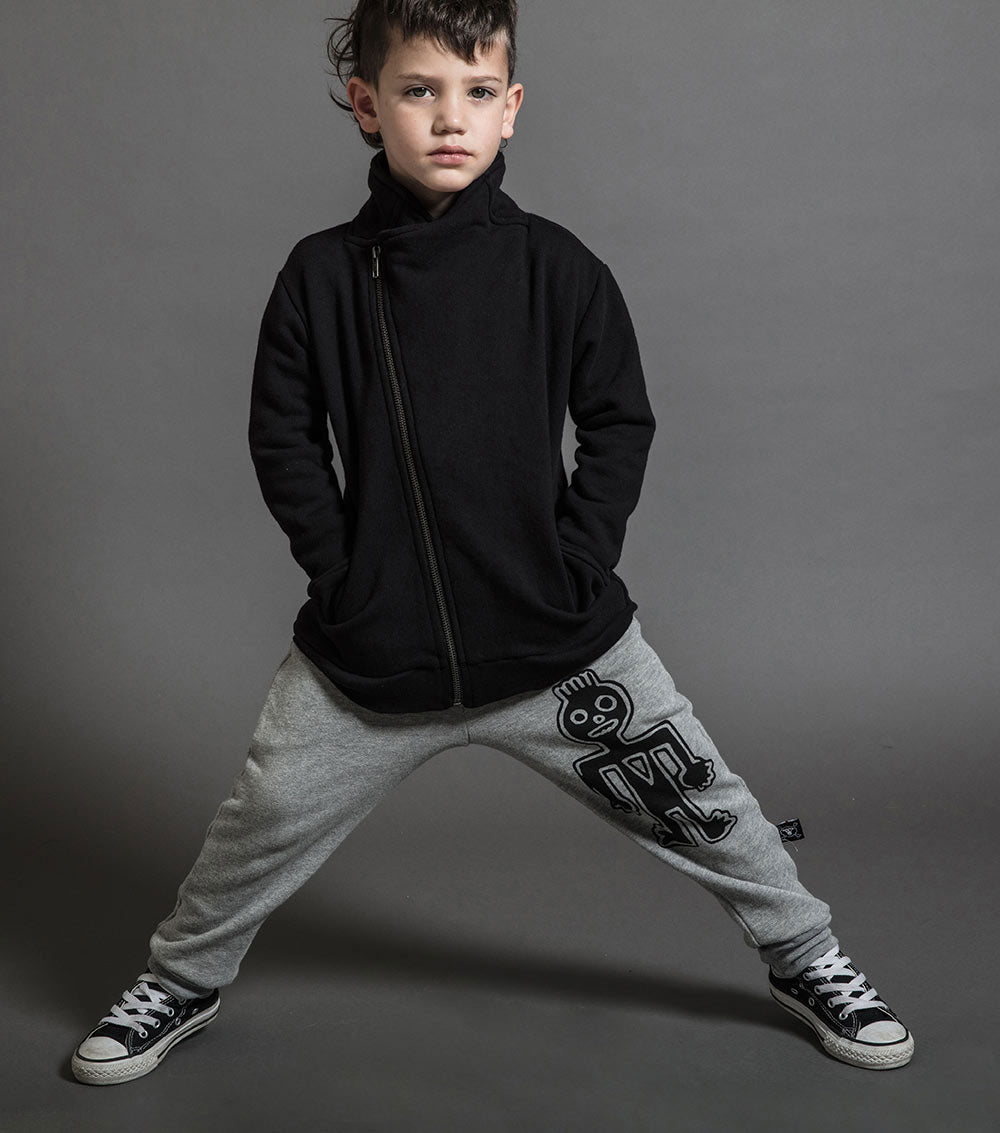 Kid | Tribal Dancer Fluffy Sweatpants | Heather Grey