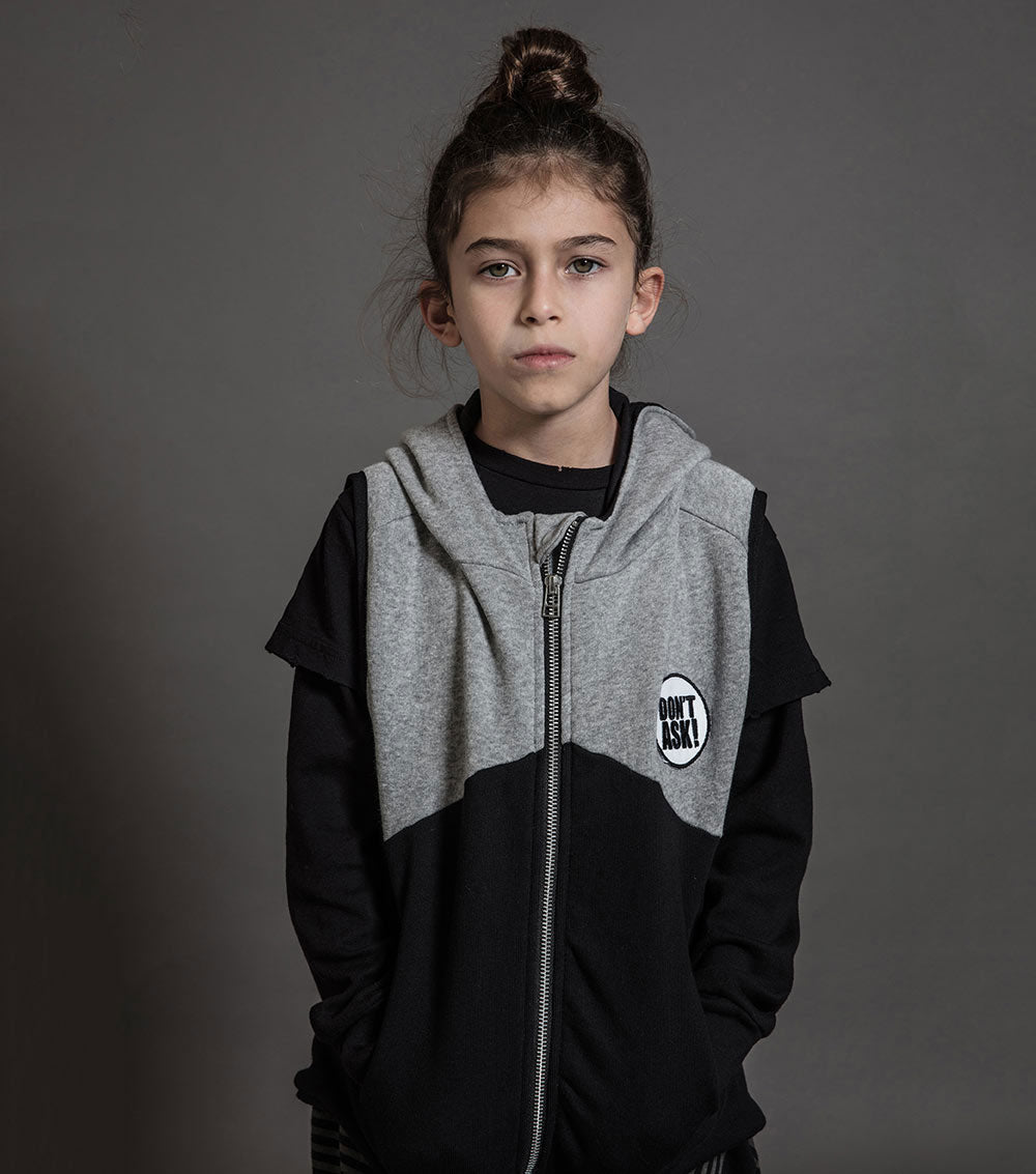 Kid | Hooded Vest | Black
