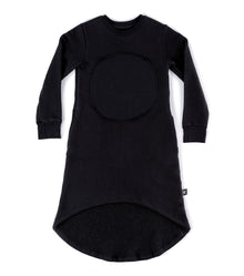 Kid | Circle Patch Fluffy Dress | Black